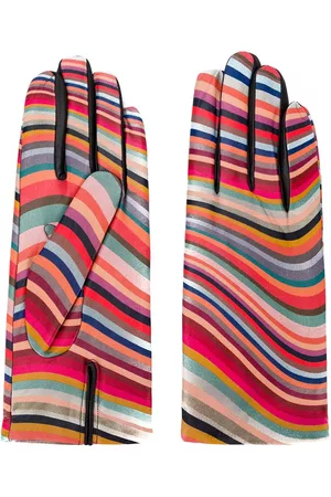 Paul Smith Guantes con estampado de rayas