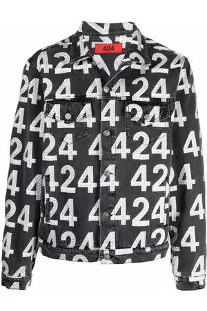 424 FAIRFAX Chaqueta vaquera con logo estampado