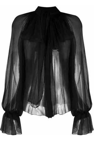 Atu Body Couture Blusa de seda con lazo