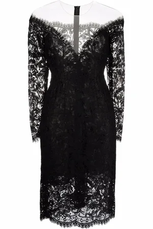 Dolce & Gabbana Vestido corto con detalle de encaje