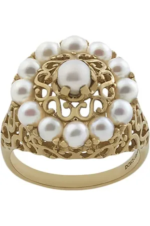 Dolce & Gabbana Anillo Romance con perlas en oro amarillo de 18kt