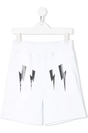 Neil Barrett Pantalones cortos de deporte con motivo de rayos