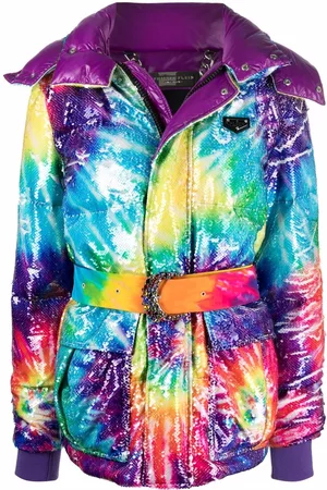 Philipp Plein Plumífero con motivo tie-dye