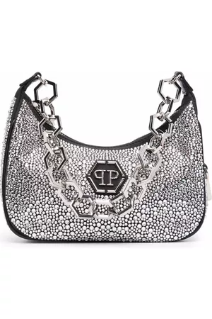 Philipp Plein Bolso de hombro con detalles de cristal