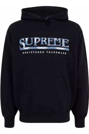Supreme Sudadera Denim Logo con capucha
