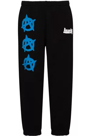 Natasha Zinko Pantalones de chandal con estampado Anarchy