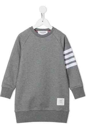 Thom Browne Vestido estilo sudadera con motivo 4-Bar