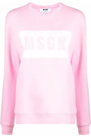 Msgm Sudadera con cuello redondo y logo