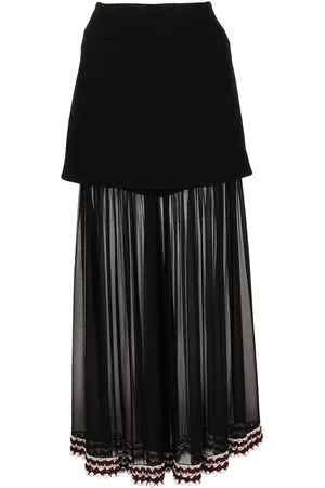 Proenza Schouler Falda larga con paneles de gasa
