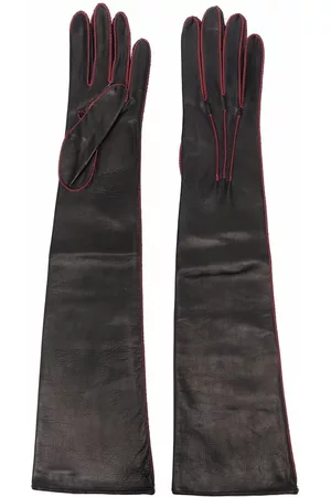 Manokhi Guantes con detalles de costuras