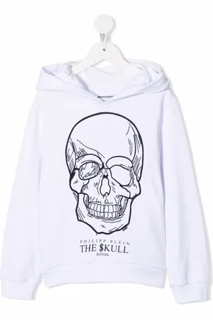 Philipp Plein Sudadera con capucha y apliques de calavera
