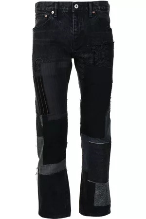 JUNYA WATANABE Vaqueros capri con diseño patchwork