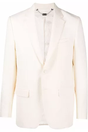 BILLIONAIRE Blazer con efecto de cocodrilo