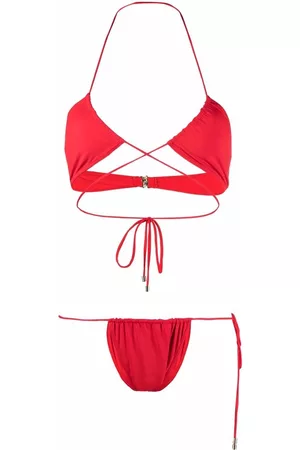 Manokhi Bikini con diseño cruzado