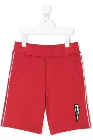 Neil Barrett Pantalones cortos de deporte con ribetes del logo