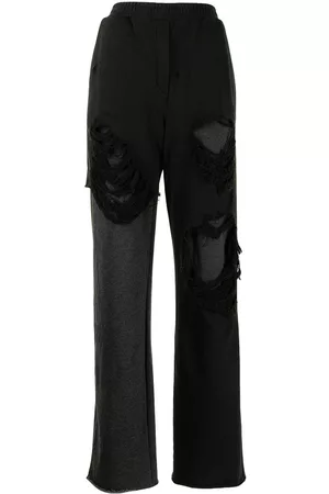 GOEN.J Pantalones anchos con efecto envejecido