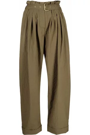 Balmain Pantalones de vestir con cintura paperbag