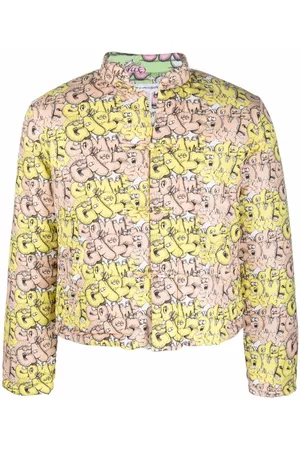 Comme des Garçons Chaqueta acolchada con logo estampado