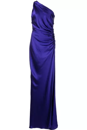 Michelle Mason Vestido de fiesta Asym fruncido