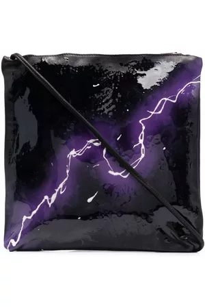 GUIDI Bolso de hombro con rayos estampados