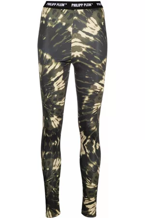 Philipp Plein Leggins de talle alto con motivo tie-dye