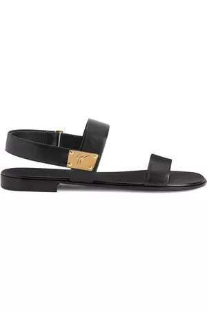 Giuseppe Zanotti Sandalias Shaun con placa del logo