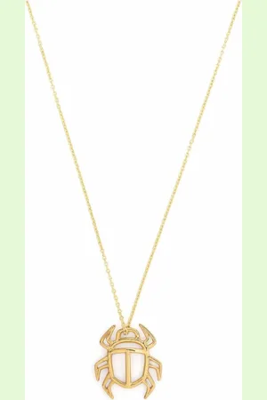 Aliita Collar con colgante de escarabajo en oro amarillo de 9kt