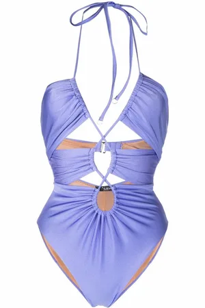 Noire Swimwear Bañador fruncido con aberturas