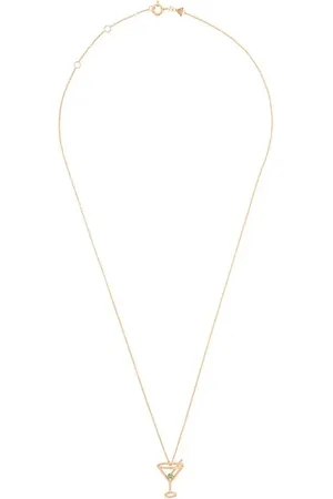 Aliita Collar con motivo de cocktail en oro amarillo de 9kt y diamante