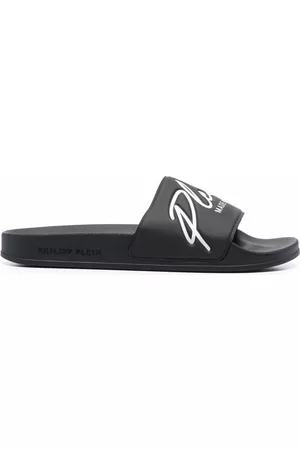 Philipp Plein Sandalias con logo en relieve