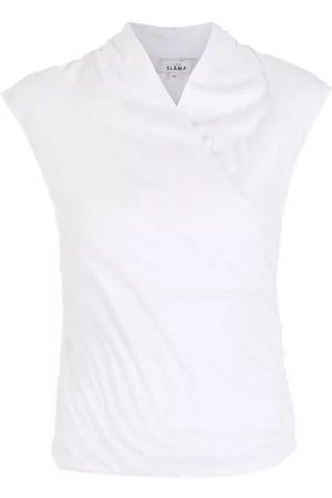 AMIR SLAMA Blusa cruzada sin mangas