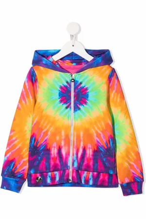 Philipp Plein Sudadera con capucha y motivo tie-dye