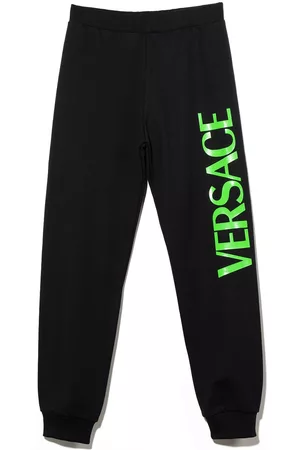VERSACE Pantalones de chándal ajustados con logo