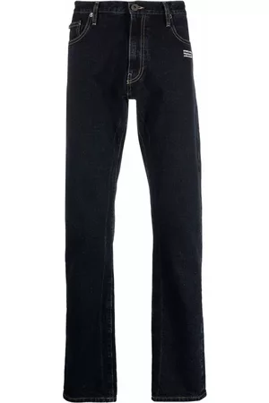 OFF-WHITE Slim-fit logo-print denim jeans