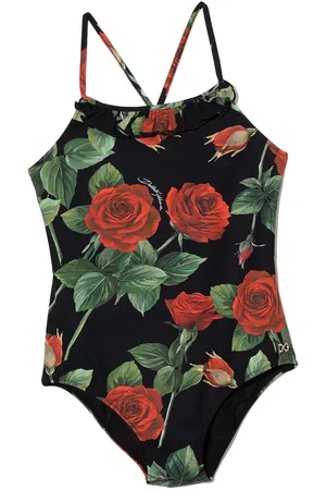 Dolce & Gabbana Bañador con rosa estampada