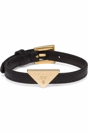 Prada Pulsera con logo triangular