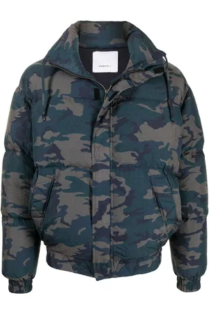 Ports V Chaqueta Heart Earth acolchada con motivo militar
