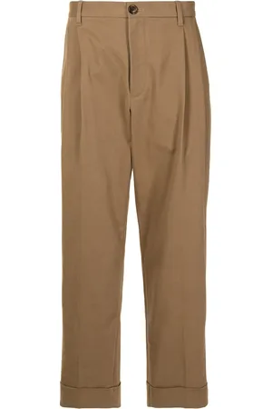 Ports V Pantalones rectos con vuelta en el dobladillo