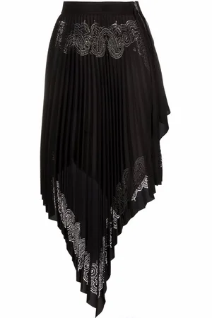 Givenchy Falda plisada asimétrica