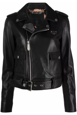 Philipp Plein Chaqueta biker de piel