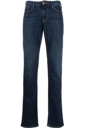 Emporio Armani Vaqueros rectos de talle medio