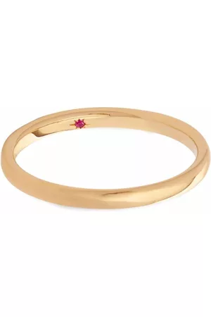 ANNOUSHKA Anillo de compromiso en oro amarillo de 18 ct con rubí de 2 mm