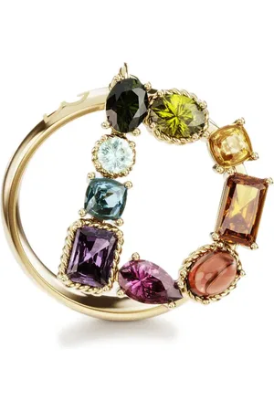 Dolce & Gabbana Anillo Rainbow Alphabet D en oro amarillo de 18kt