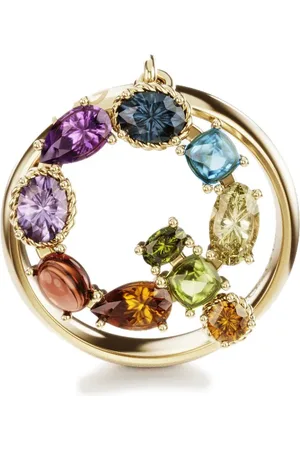 Dolce & Gabbana Anillo Rainbow Alphabet Q en oro amarillo de 18kt