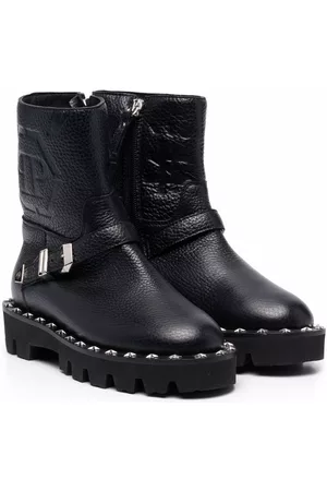 Philipp Plein Botas biker con monograma