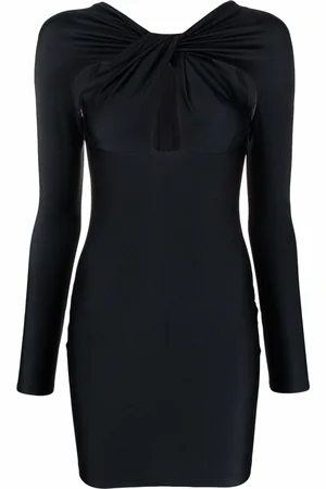 COPERNI Vestido corto con drapeado y aberturas