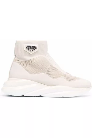 Philipp Plein Zapatillas estilo calcetín con suela gruesa
