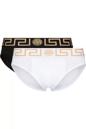 VERSACE Pack de dos calzoncillos con motivo Greca Border