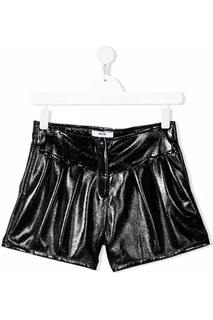 Msgm Shorts con acabado brillante