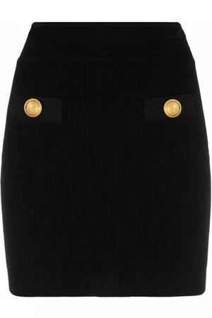 Balmain Minifalda con botones decorativos